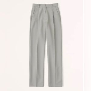 Abercrombie - Tailored Relaxed Straight Pant (light green)